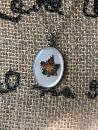 Vintage Maple Leaf  Canadian Pendant